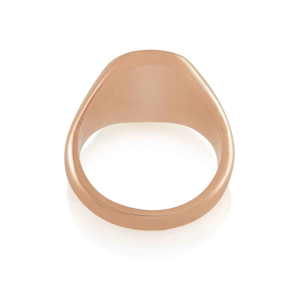 Candy Signet Ring 18k Rose Gold and Ruby
