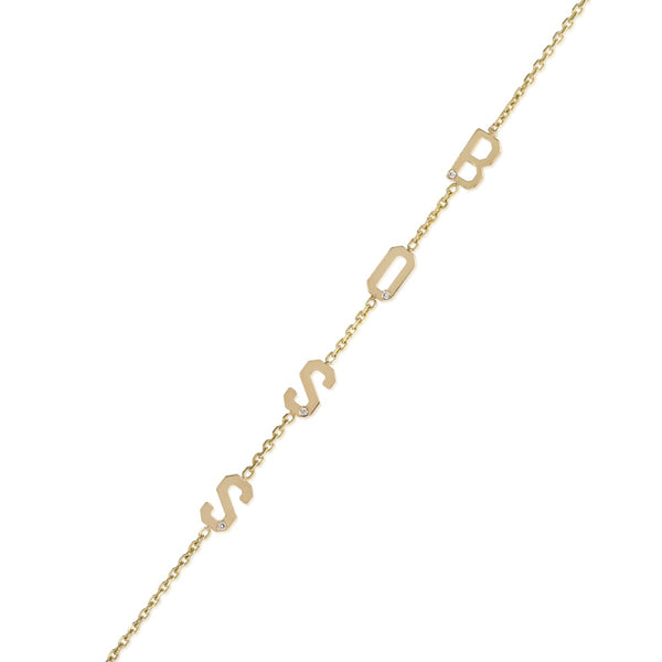 Boss Mini Letter Bracelet