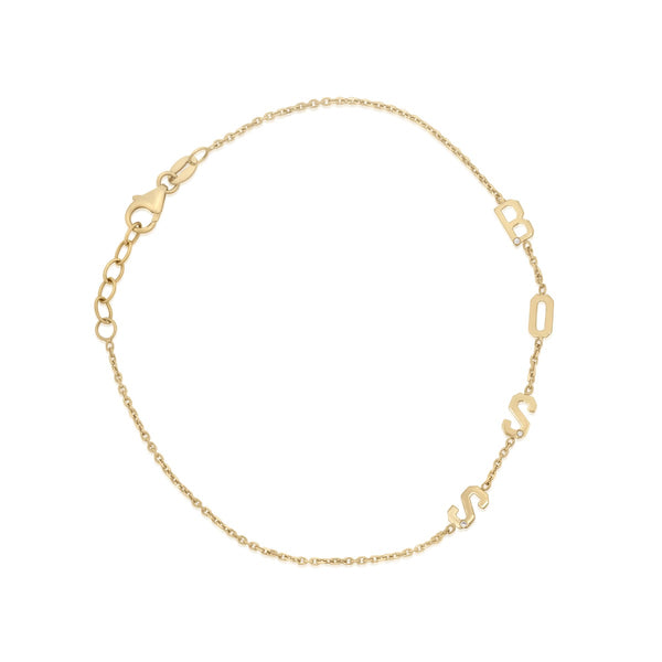 Boss Mini Letter Bracelet