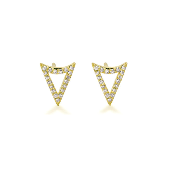 Diamond Arrowhead Earrings