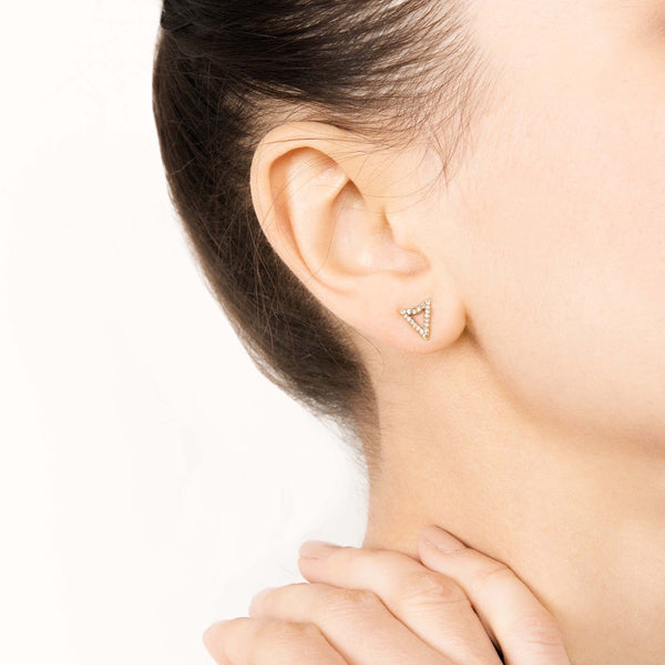 Diamond Arrowhead Earrings