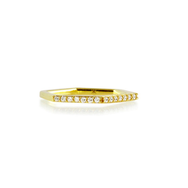 Diamond Hexagon Ring