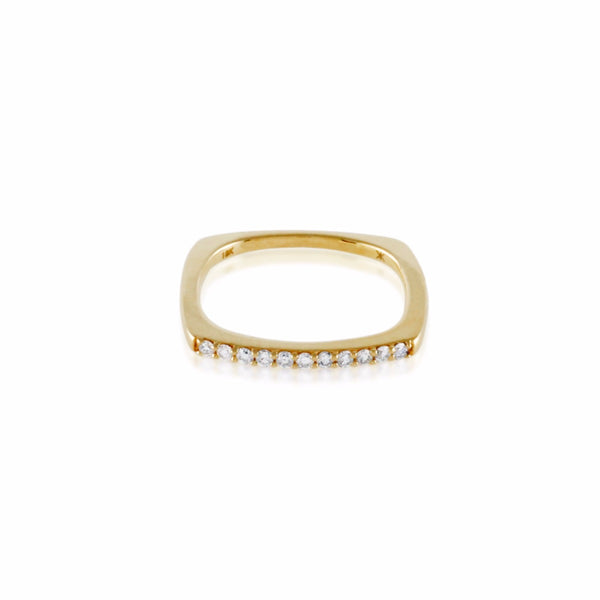 Diamond Squared Ring
