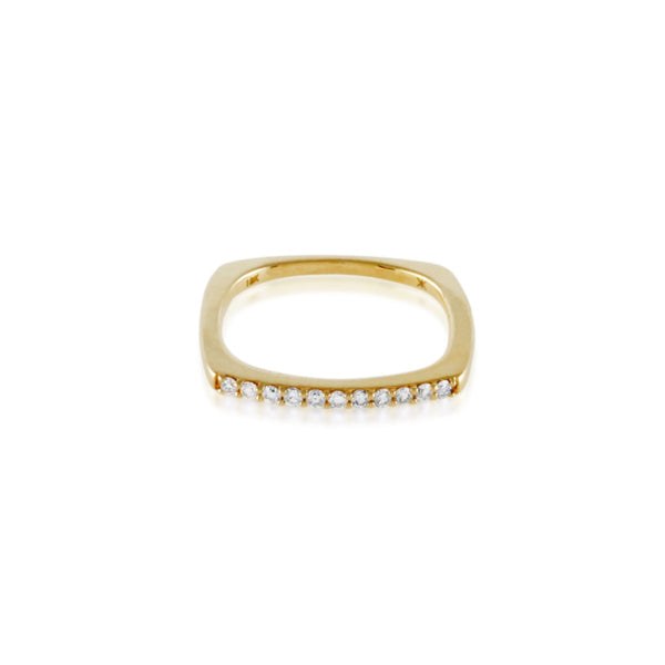 Diamond Squared Ring