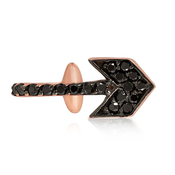 Black Chevron & Bar Stud
