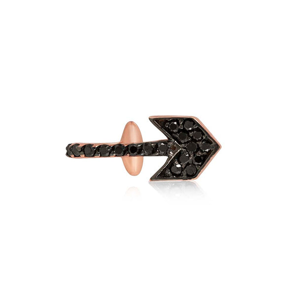 Black Chevron & Bar Stud