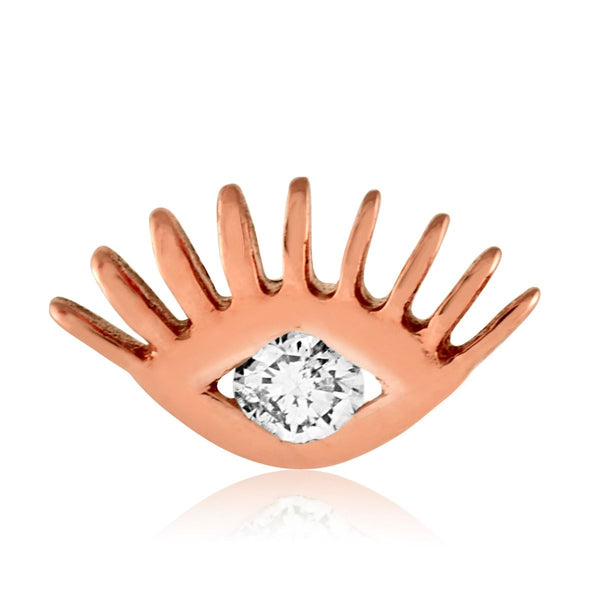 Evil Eye Diamond Stud