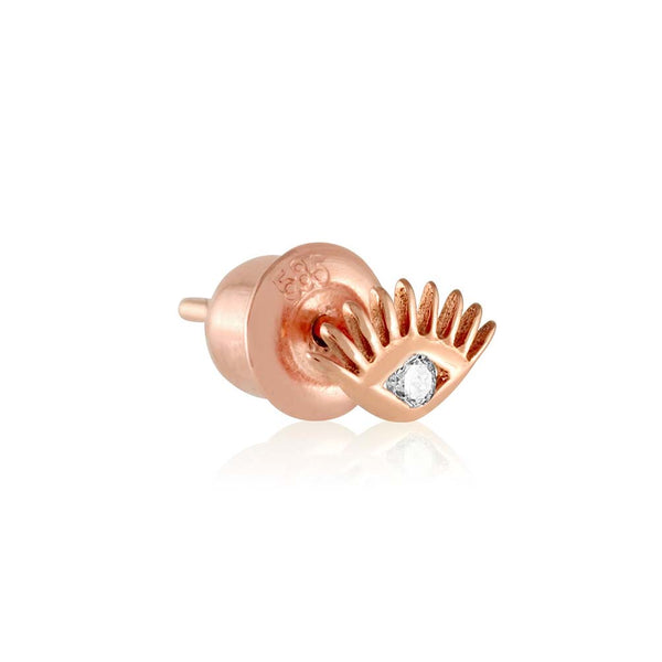 Evil Eye Diamond Stud