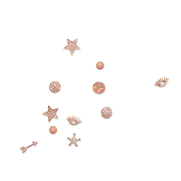 Evil Eye Diamond Stud