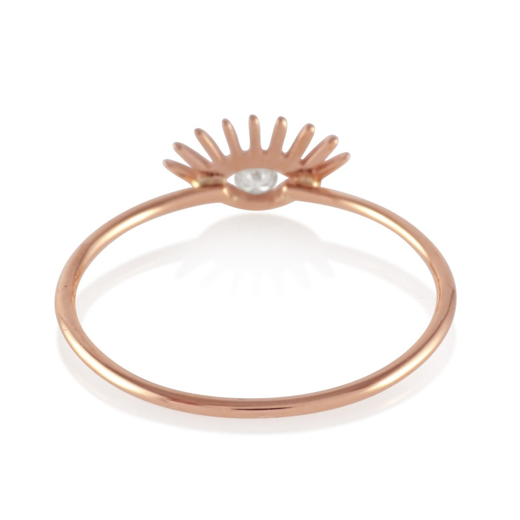 Evil Eye Diamond Ring