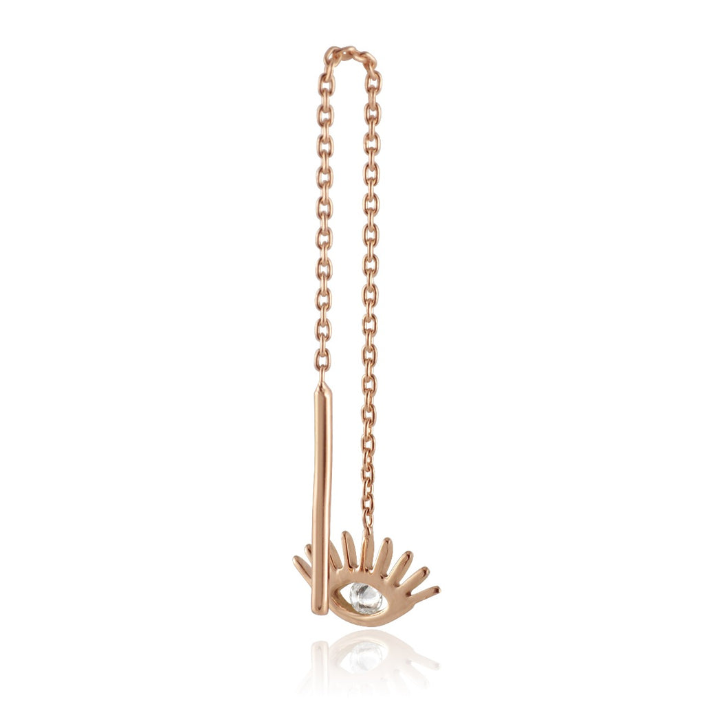 Evil Eye Short Chain Earring