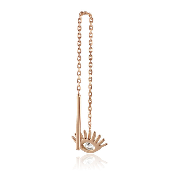Evil Eye Short Chain Earring