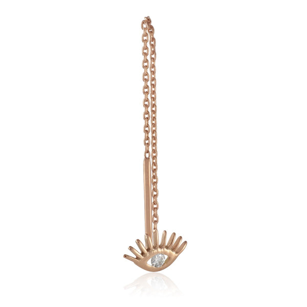 Evil Eye Short Chain Earring