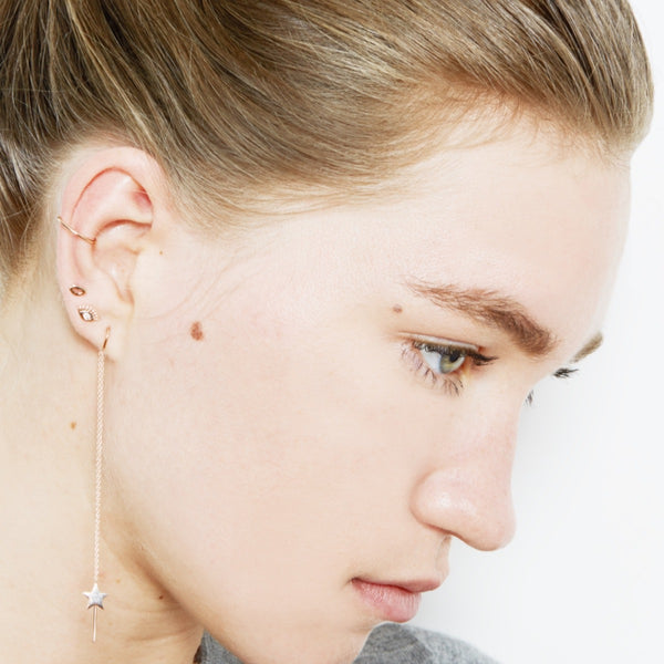Evil Eye Diamond Stud