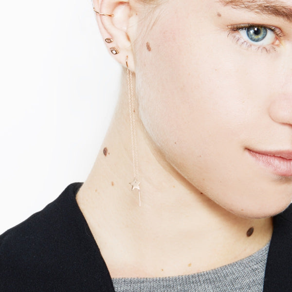 Evil Eye Diamond Stud