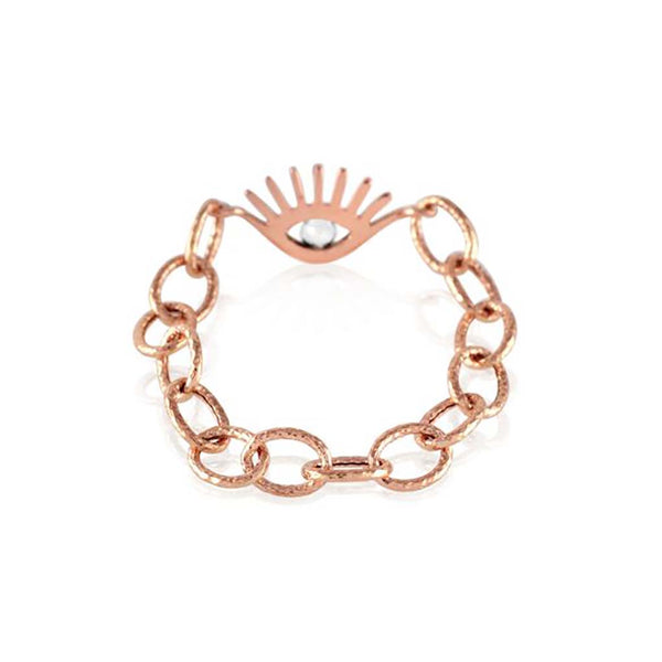Evil Eye Chain Ring