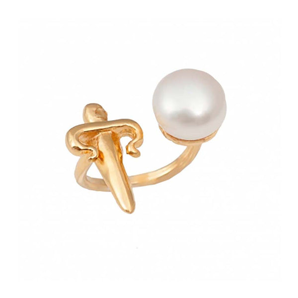 Dagger Pearl Ring