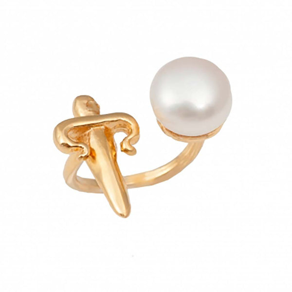 Dagger Pearl Ring