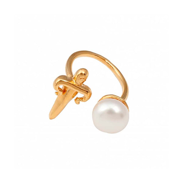 Dagger Pearl Ring