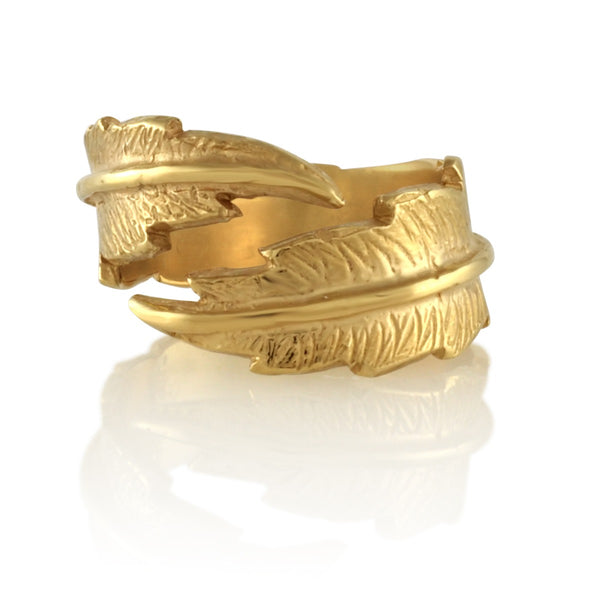 Feather Knuckle Ring