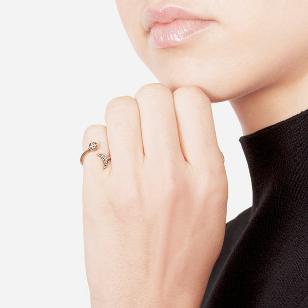 Champagne Diamond Equinox Ring