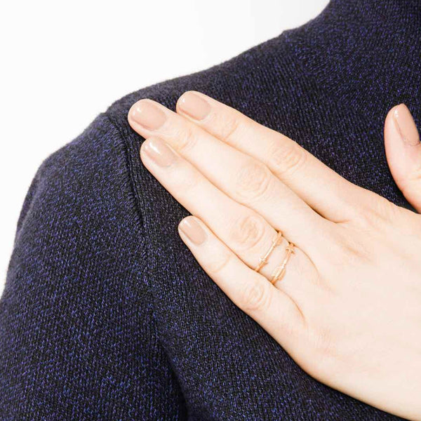 Gold Arrow Stacking Ring