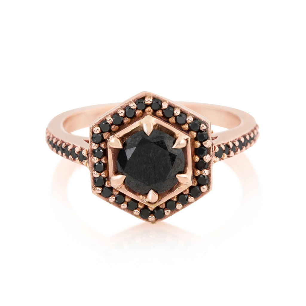 Hexagon Engagement Ring