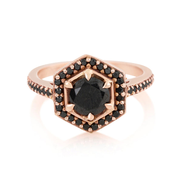 Hexagon Engagement Ring
