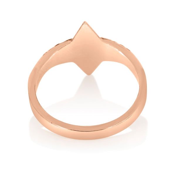 Grey Diamond Pave Star Ring