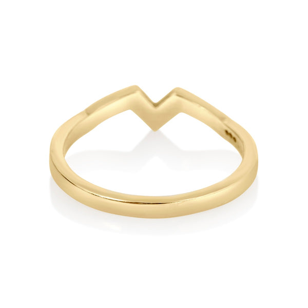 Inverted Star Pave Band
