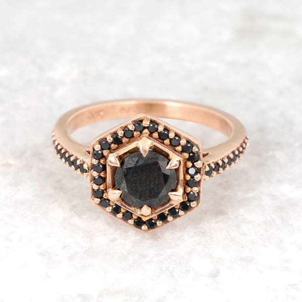 Hexagon Engagement Ring