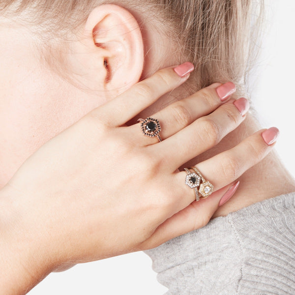 Hexagon Engagement Ring