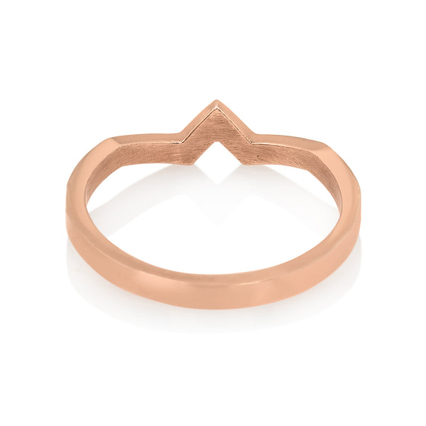 Inverted Star Pave Band