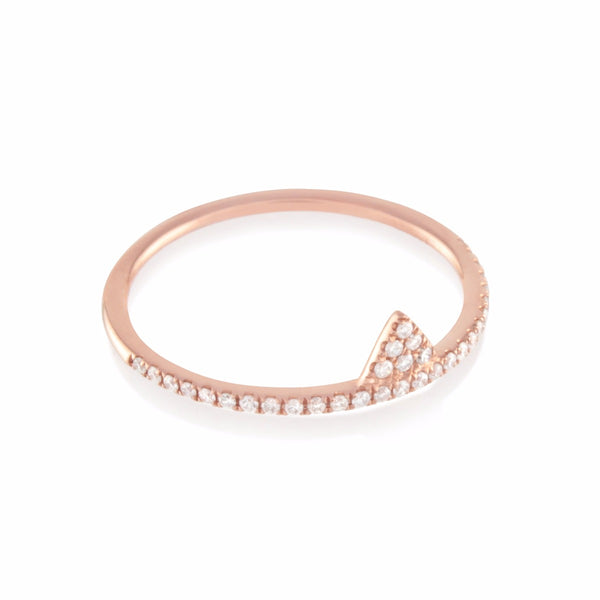 Diamond Triangle Ring