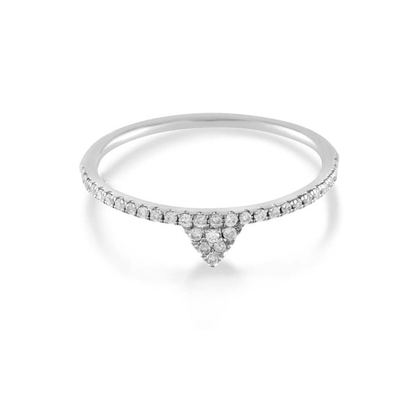Diamond Triangle Ring