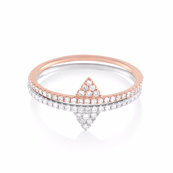 Diamond Triangle Ring