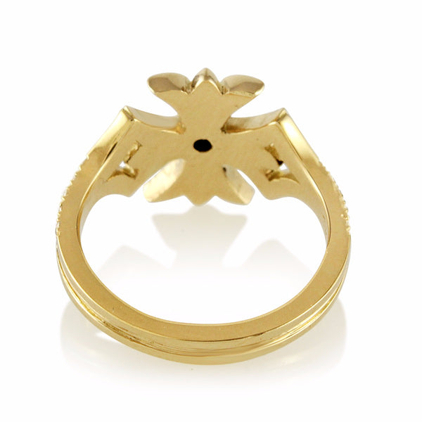 Diamond Cross Midi Ring