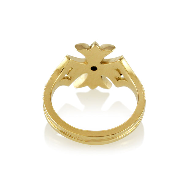 Diamond Cross Midi Ring