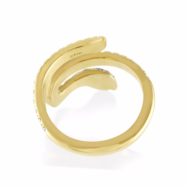 Diamond Snake Midi Ring