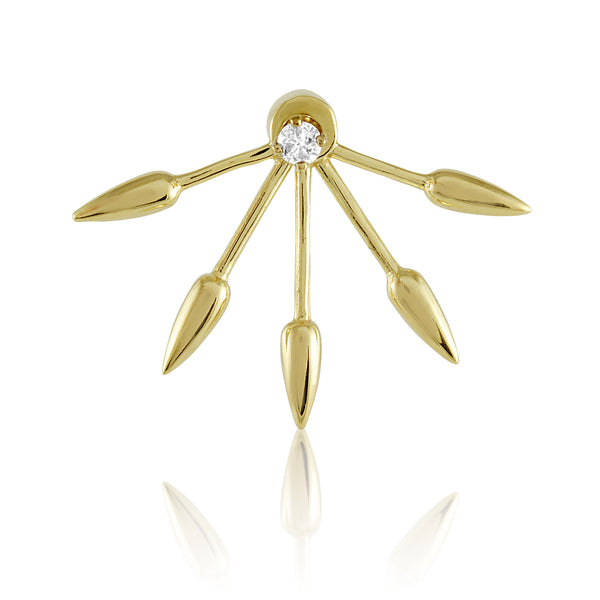 Diamond Five Spike Ear Jacket