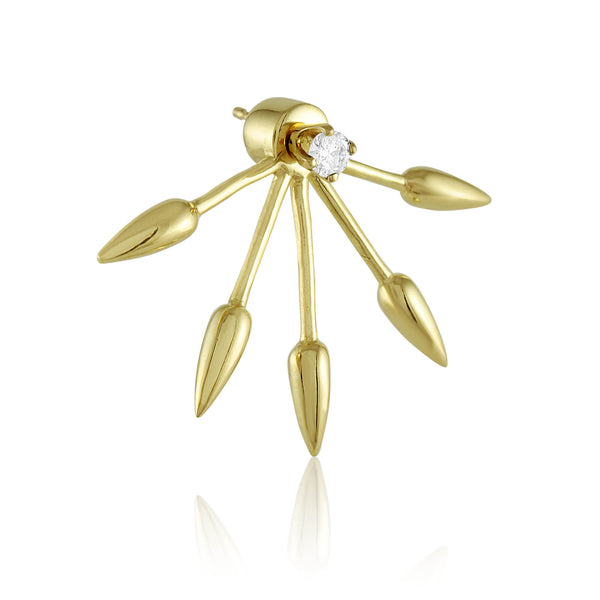 Diamond Five Spike Ear Jacket