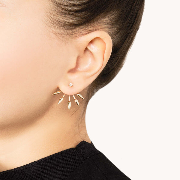 Diamond Five Spike Ear Jacket