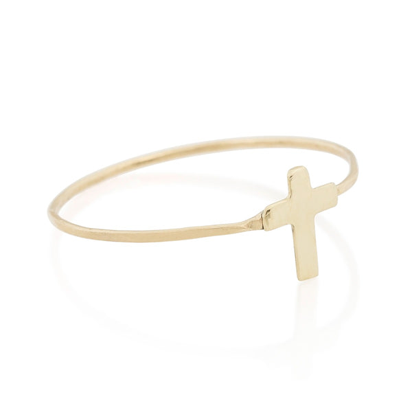 Gold Cross Ring