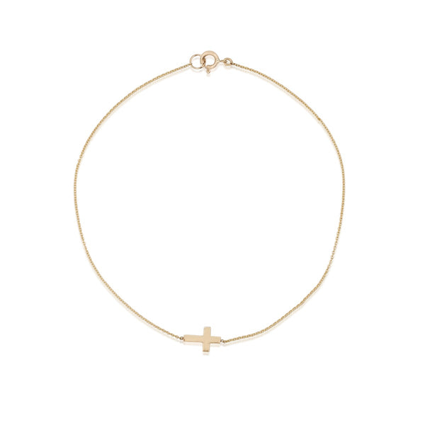Gold Cross Bracelet