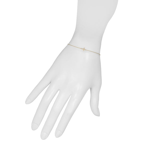 Gold Cross Bracelet