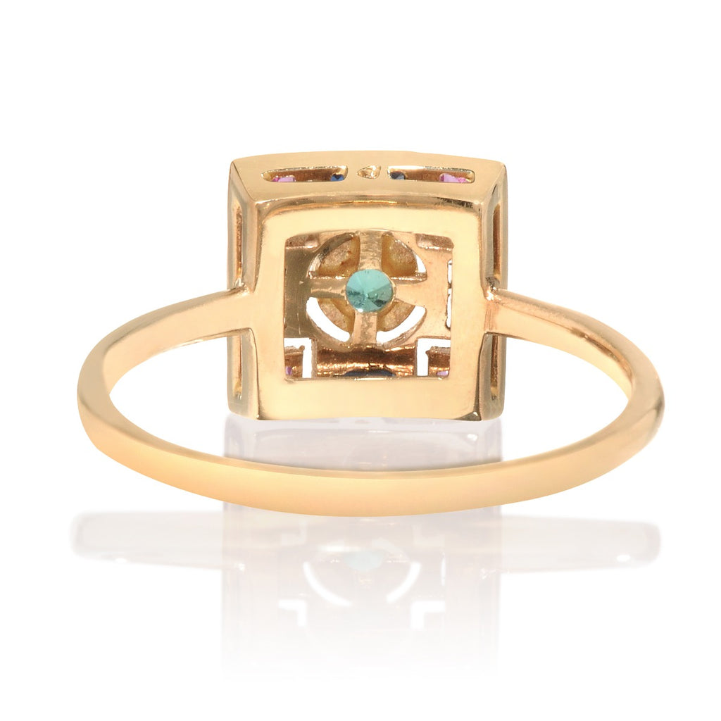 Harlequin Diamond Lozenge Ring