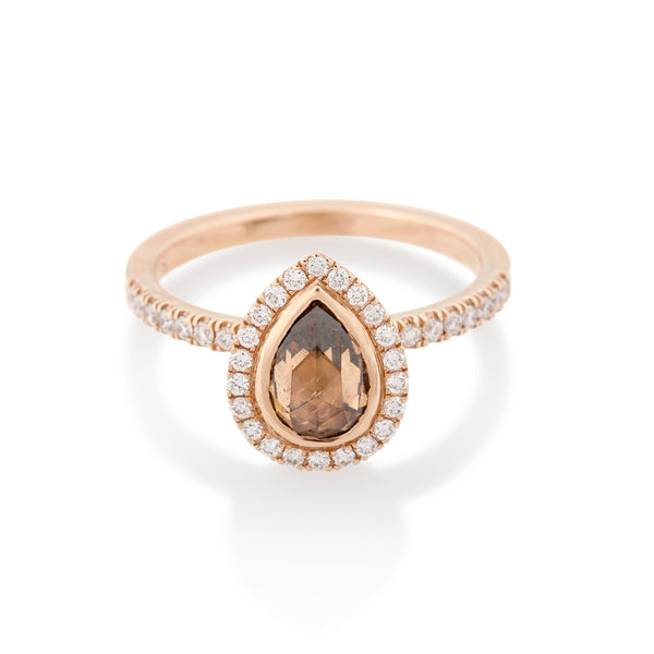 Champagne Diamond Ring