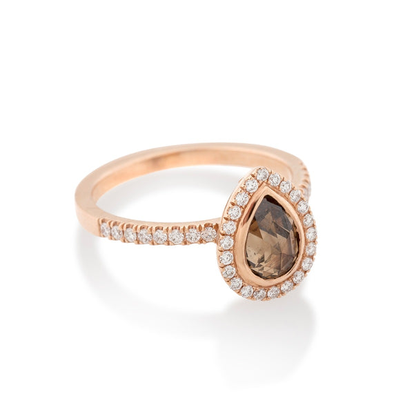 Champagne Diamond Ring