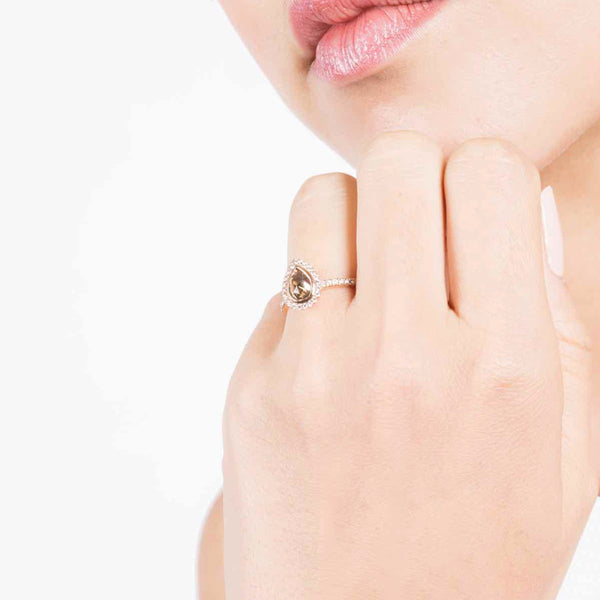 Champagne Diamond Ring