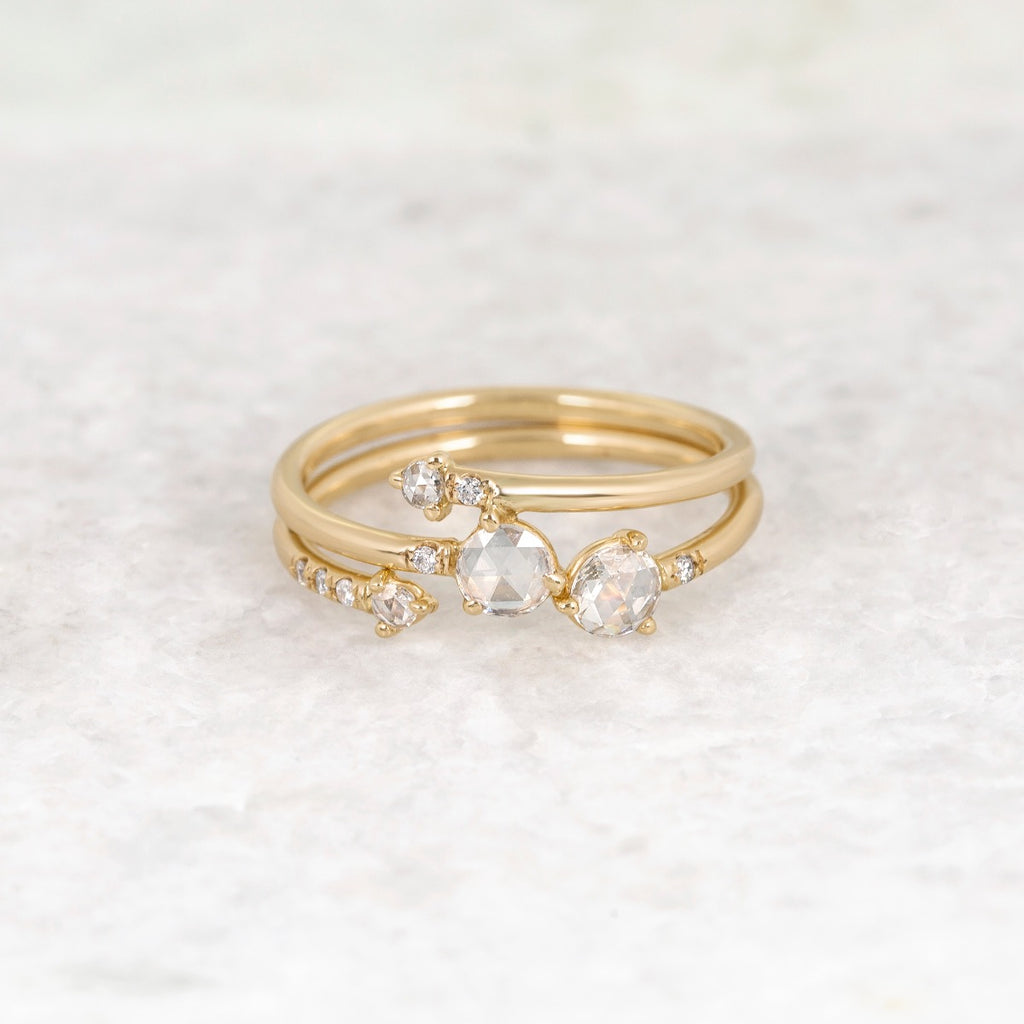 Crossover Diamond Ring
